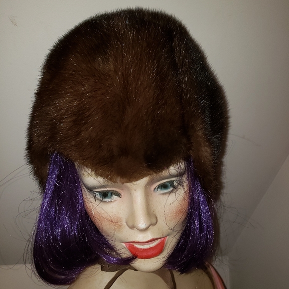 Vintage Fur Hat Miss Alice Lord Taylor Salon - Picture 1 of 6